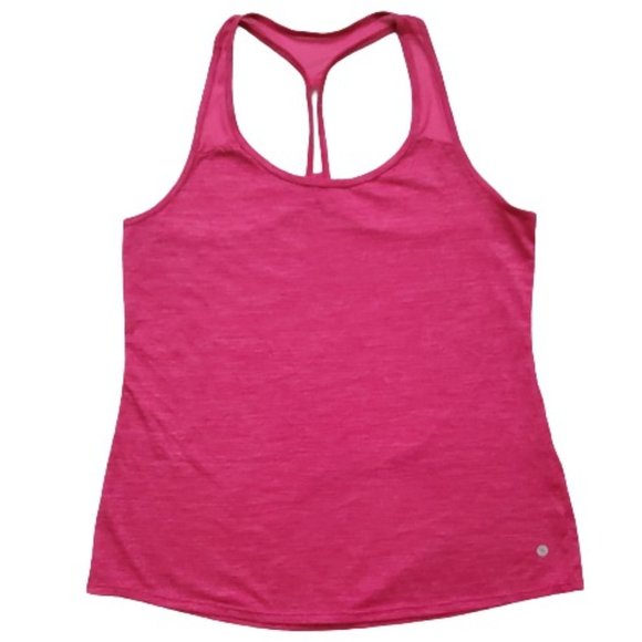LAYER 8 Women's Pink Activewear Cool Mesh Tank Racer Back Tank Top Size Small - Picture 1 of 9